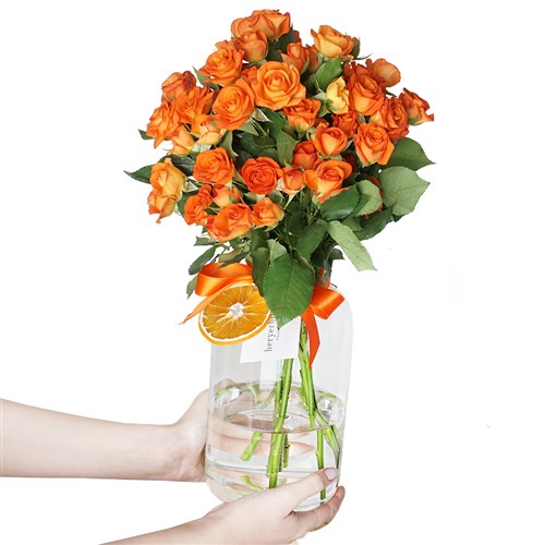 Orange Love (Turuncu Güller Buketi)