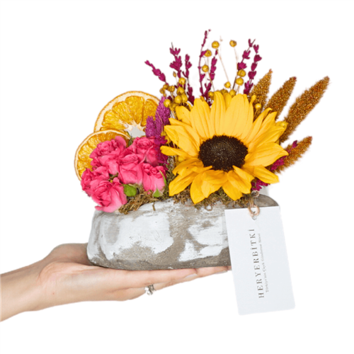 Sunflower (Ayçiçeği ve Güller Aranjmanı)