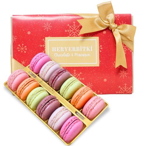 Snow Macarons 12'li - Heryerbitki