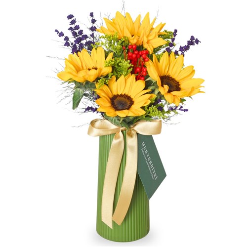 Floral My Sunshine (Ayçiçeği Buketi Aranjmanı)