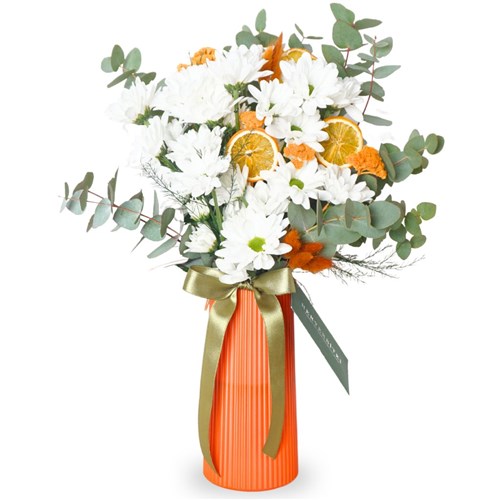 Floral Morning Daisy (Beyaz Papatya Aranjmanı)