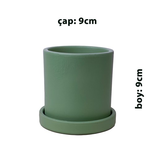 El Yapımı Toprak Saksı Ruby - 9 cm