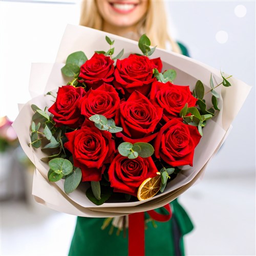 Luxe Scarlet (Kırmızı Gül Buketi)