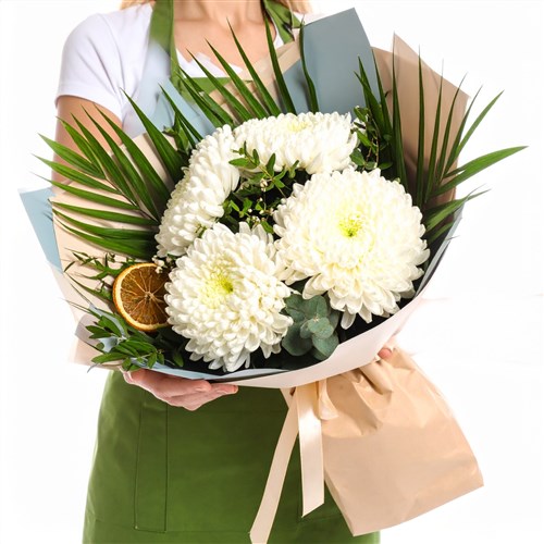 Sweet Bloom (Beyaz Anastasya Buketi)