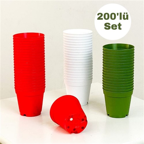 Kaktüs Sukulent Yetiştirme Saksısı (Karışık 200'lü Set)