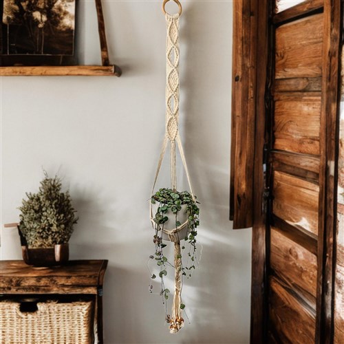 Kalp Kalbe Karşı (Ceropegia Woodii) Makrome Saksılı
