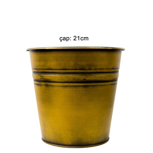 Metal Saksı 21cm