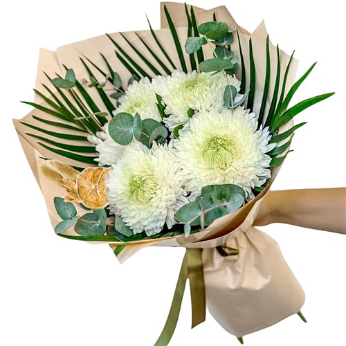 Sweet Bloom (Beyaz Anastasya Buketi)